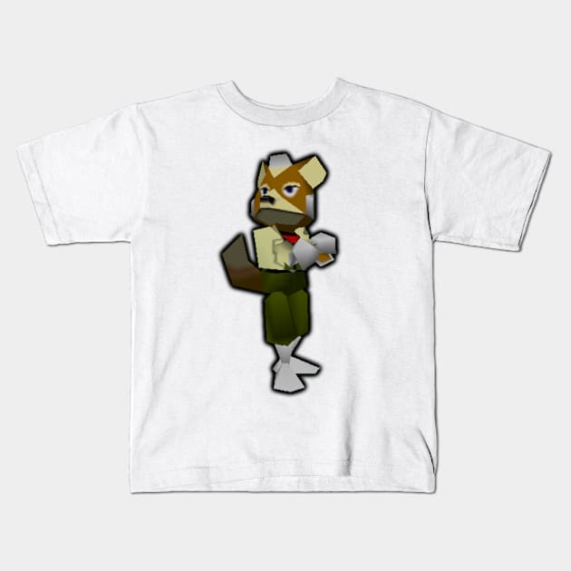 Fox Taunt Kids T-Shirt by dasit_mane